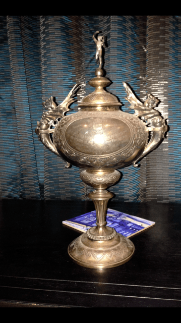 Trophy before restoration